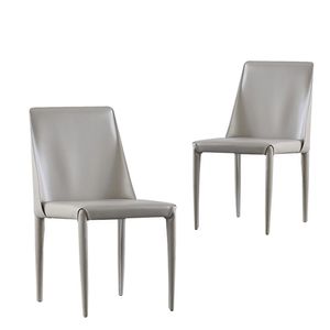 Sessel Essstuhl Schreibtischstuhl Bürostuhl Loungestuhl Bürostuhl mit Rückenlehne Polsterstuhl Stuhl 2-teiliges Set Grau 45*45*81cm