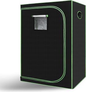 Bettizia Grow Zelt für Pflanzen Zuchtzelt Gewächshaus Box Garten Anzucht Gemüse Kräuter Grow Schrank Indoor 120x60x180 cm