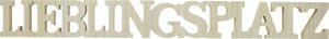 Schriftzug Lieblingsplatz MDF Holz Optik 75cm – Holzbuchstaben