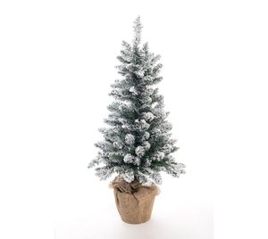 Evergreen Weihnachtsbaum künstlicher Tannenbaum Kunstschnee LED 90 cm