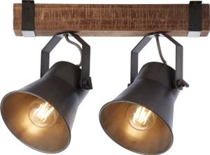 Bodové svetlo Brilliant DECCA E27 2x10 W hnedo/čierne