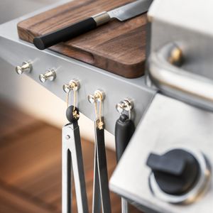 Navaris 9x Grill Neodym Magnet Haken - Magnethaken Set extra stark - magnetische Haken Grill Kühlschrank Schlüssel Garten Garage - Haken Magnete