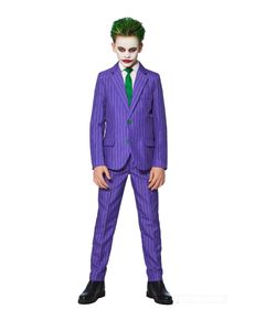 Mr. Joker-Kostüm für Kinder Suitmeister violett-grün