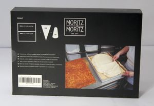 Moritz & Moritz Backrahmen Eckig Verstellbar - Mit 10 Spritzbeuteln und 3 Aufsätzen