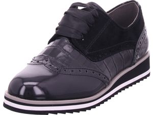Caprice damskie sznurowane buty niskie skórzane 9-23300-25, rozmiar:37 EU, kolor:Czarny