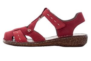 Rieker Damen Sandalen Slingback Sandaletten M0972-33, Größe:38 EU, Farbe:Rot