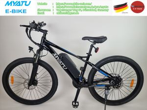 E-Mountainbike E Bike Elektrofahrrad, 27,5 Zoll , 250W Motor, 36V 8Ah Akku, Reichweite bis zu 60km, 120kg Tragfähigkeit - Fresh 2024 - MYATU M1326