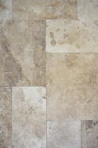 Fliese Travertin Naturstein beige Fliese Römischer Verband Chiaro Antique Travertin MOSF-45-46000