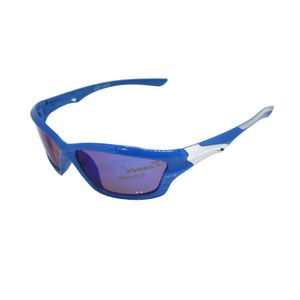 Kinder Sportbrille Sport Sonnenbrille 5 bis 11 Jahre Radbrille Blau Verspiegelt Jungen Mädchen Fahrradbrille