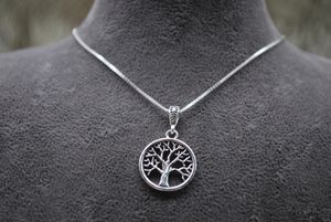 Lebensbaum 925 Silber Halskette Baum des Lebens Schmuck