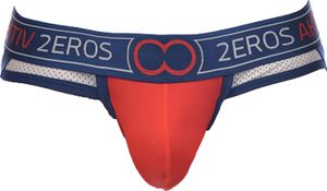 2EROS - Pánske suspenzory - REAKTIV Jockstrap Lithium - červené - 1 x veľkosť XL 2EROS - Pánske suspenzory - REAKTIV Jockstrap Lithium - červené - 1 x veľkosť XL