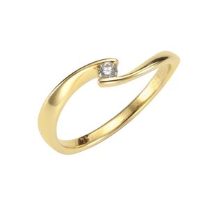 Orolino Ring 750/- Gold gelb 056 (17,8) Brillant weiß 067370084-2