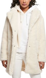 Urban Classics Ladies - OVERSIZED SHERPA Mantel weiß - S