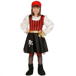 Kinder Kostüm Piratin Inka, Größe:7- 9 Jahre