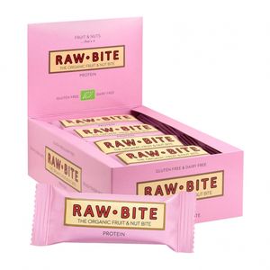 Raw Bite Fruchtriegel Protein glutenfrei -- 50g x 12  - 12er Pack VPE