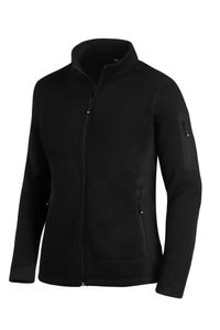 FHB MARIEKE Strick-Fleece-Jacke Damen,  schwarz, 79596-20 : Größe L Größe: L