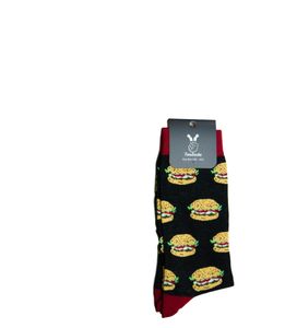 TwoSocks lustige Socken - Burger Socken, Motivsocken für Damen & Herren  Baumwolle Einheitsgröße