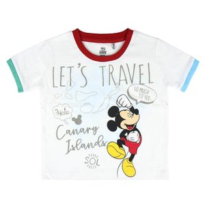 Disney Mickey Mouse Jungen T-Shirt - weiß Gr. 92 - 152