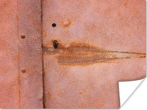MuchoWow® Poster Metall - Rost - Industrie 120x90 cm - Wandbild