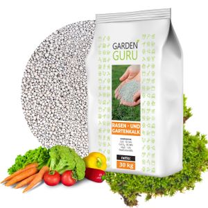 Premium Rasenkalk & Gartenkalk Kalk Düngekalk gegen Moos Rasendünger 30kg 600m²