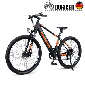 Dohiker Fahrrad 27.5 Zoll Reifen Moped Smart Elektrische Fahrrad 250W Motor e-bike 10.4Ah Batterie Max 25 km/h