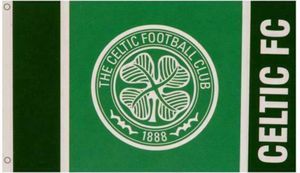 Celtic FC - Vlajka, nápis TA8349 (jedna velikost) (zelená/bílá)