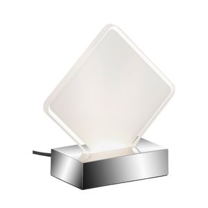 Briloner Leuchten LED Tischleuchte, BY, Nachbildungelement in Weiß, inkl. Kabelschalter An/Aus, Warmweiß 3000K, IP20, 15 x 6 x 15,5 cm