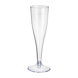 100 Stiel-Gläser für Sekt, PS 0,1 l Ø 5,1 cm · 17 cm glasklar einteilig