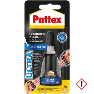 Pattex Sekundenkleber Ultra Gel Matic Extra Stark Lösemittelfrei 3g