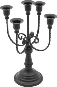 6x Kerzenhalter  Tisch  Kerzenständer Schwarz