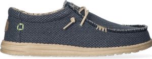 Hey Dude Herren Mokassins Halbschuhe WALLY BRAIDED Blau TextilGröße:45