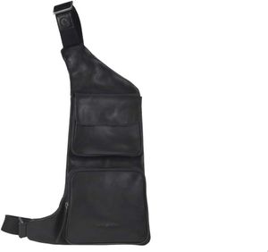 Greenburry Leder Umhängetasche CrossOver Bag BodyBag Eingurtrucksack Crossbag schwarz Greenburry Leder Umhängetasche CrossOver Bag BodyBag Eingurtrucksack Crossbag schwarz