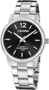 Calypso K5864/6 Herren-Quarzuhr Stahl/Schwarz