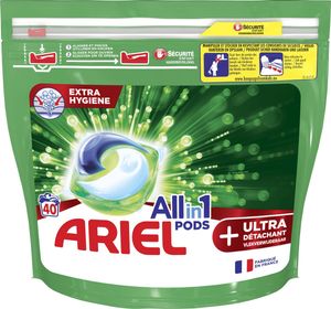 Ariel All-in-1-Waschmittel Pods + Ultra-Fleckenentferner – 40 Wäschen – Vorteilspaket