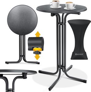KESSER® Gastro Stehtisch klappbar - Gastronomie Bistrotisch rund - Wetterbeständiger Klapptisch Gartentisch - Runder Partytisch - Hitzebeständig - Stabil und sicher