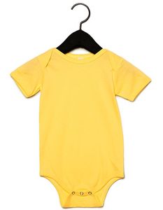 Bella+Canvas Baby-Body Baby Jersey kurzarm Onesie 100B Gelb Yellow 12-18 Monate