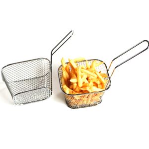 Mini Edelstahl Kartoffelchips Französisch Friteus Fritteuskorb Küche Kochwerkzeug Kochwerkzeug