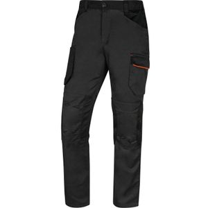 PRACOVNÍ KALHOTY MACH 2, POLYESTER/BAVLNA/Elastan, Barva: šedá-oranžová, VELIKOST/VARIANTA: M