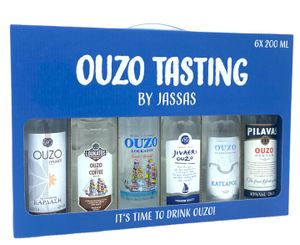Ouzo Tasting by Jassas 6x 200ml Ouzo Probierset