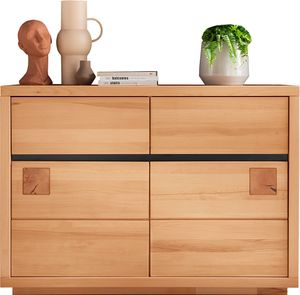 Sideboard 120 cm breit modern in massiver Buche geölt WINCHESTER-69