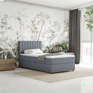 Boxspringbett 100x200 EVEREST, mit Topper, mit Bettkästen, Einzelbett, , Panda Möbel Boxspringbett 100x200 EVEREST, mit Topper, mit Bettkästen, Einzelbett, , Panda Möbel