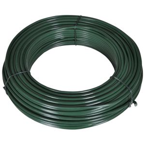 vidaXL Plotový napínací drôt 80 m 2,1/3,1 mm oceľový zelený