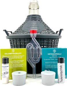 Alberts Premium Selection - 5 Liter Starterset Weinherstellung mit Glasballon, Hefe, uvm Alberts Premium Selection - 5 Liter Starterset Weinherstellung mit Glasballon, Hefe, uvm