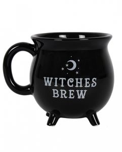 Schwarzer Hexenkessel ";Witches Brew"; Kaffeebecher