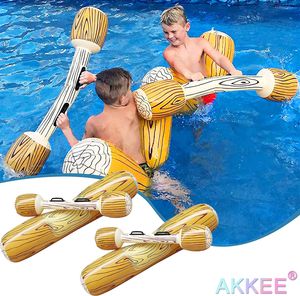 Aufblasbares Pool Spielzeug, 4 STÜCKE Aufblasbare Schwimm Reihe Spielwaren, Schwimmendes Ruderspielzeug Wasserspielzeug für Erwachsene Kinder Schwimmbad, Wassersportspiele Float Spielzeug