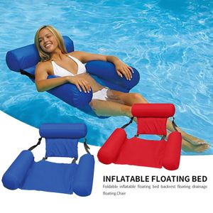 Pool Sessel Aufblasbar Schwimmsitz Poolsitz Wassersessel Wasser Luftmatratze Rot 100*120cm