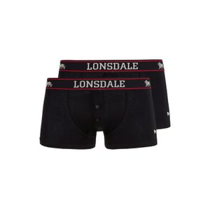 Lonsdale Oakworth Boxershorts Doppelpack Schwarz Größe S