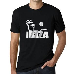 Herren Grafik T-Shirt Meer Palmen und Sonne auf Ibiza – Sea, Palms & Sunshine At Ibiza – Öko-Verantwortlich Vintage Jahrgang Kurzarm Lustige Druck