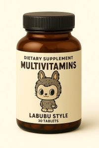LABUBU Style Super Multivitamine – Ultimativer täglicher Energieschub für Energie, Immunsystem & Vitalität (30 Tabletten)