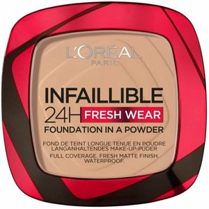 L´Oréal Paris Infaillible 24H Fresh Wear Foundation in a Powder Puder-Make-up mit mattierender Wirkung 120 9 g